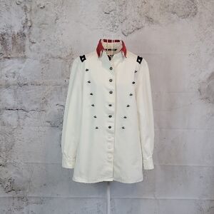 Faconnable Albert Golberg Military Style Shirt Jacket Womens Size M